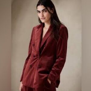 Banana Republic Burgundy Blazer